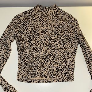 brandy melville cheetah crop top